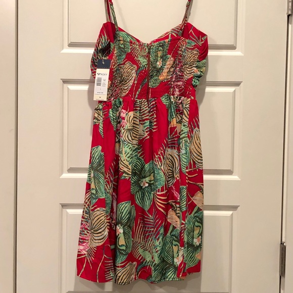 Roxy Dresses | Roxy Hawaiian Tropical Red Mini Dress Large | Poshmark